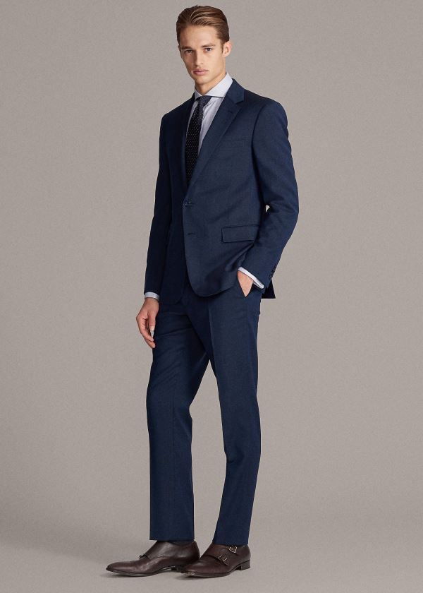 Men's Ralph Lauren Gregory Stretch Birdseye Suits | 014753HBS